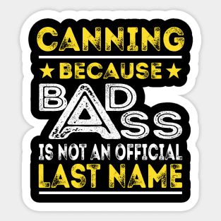 CANNING Sticker